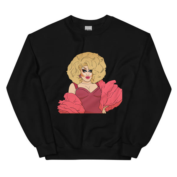 Black Sassy Trixie Mattel Unisex Sweatshirt by Queer In The World Originals sold by Queer In The World: The Shop - LGBT Merch Fashion