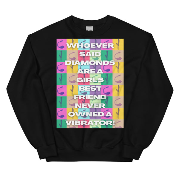 Black Vibrator Pop Art Unisex Sweatshirt by Queer In The World Originals sold by Queer In The World: The Shop - LGBT Merch Fashion