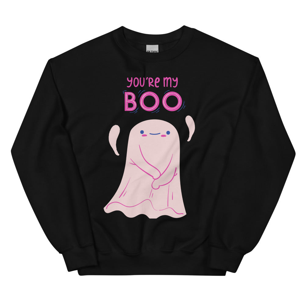 Black You're My Boo!  Unisex Sweatshirt by Printful sold by Queer In The World: The Shop - LGBT Merch Fashion