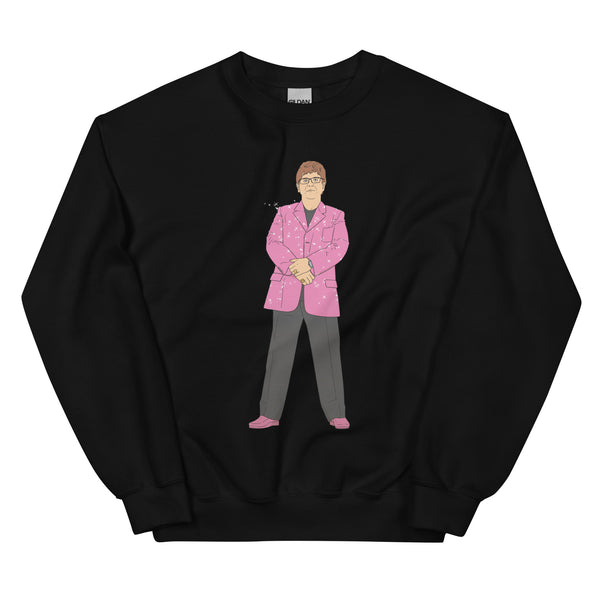 Black Elton John Unisex Sweatshirt by Queer In The World Originals sold by Queer In The World: The Shop - LGBT Merch Fashion