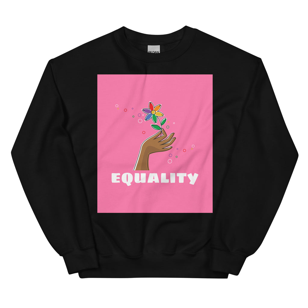 Black Equality Unisex Sweatshirt by Queer In The World Originals sold by Queer In The World: The Shop - LGBT Merch Fashion