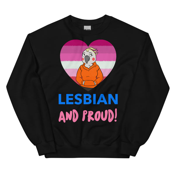 Black Lesbian and Proud Unisex Sweatshirt by Queer In The World Originals sold by Queer In The World: The Shop - LGBT Merch Fashion