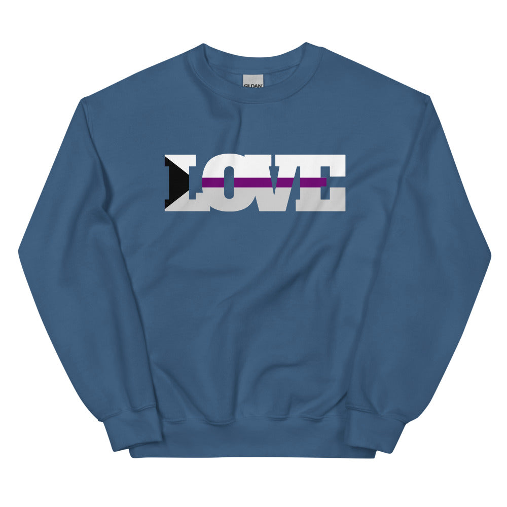Indigo Blue Demisexual Love Unisex Sweatshirt by Queer In The World Originals sold by Queer In The World: The Shop - LGBT Merch Fashion