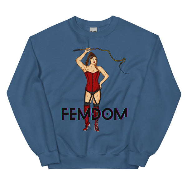 Indigo Blue Femdom Unisex Sweatshirt by Queer In The World Originals sold by Queer In The World: The Shop - LGBT Merch Fashion