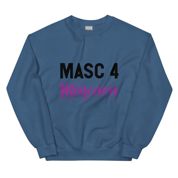 Indigo Blue Masc 4 Mascara Unisex Sweatshirt by Queer In The World Originals sold by Queer In The World: The Shop - LGBT Merch Fashion