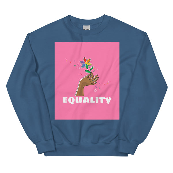 Indigo Blue Equality Unisex Sweatshirt by Queer In The World Originals sold by Queer In The World: The Shop - LGBT Merch Fashion