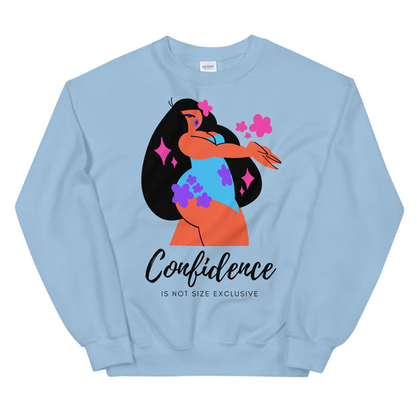 Light Blue Body Confidence Unisex Sweatshirt by Queer In The World Originals sold by Queer In The World: The Shop - LGBT Merch Fashion