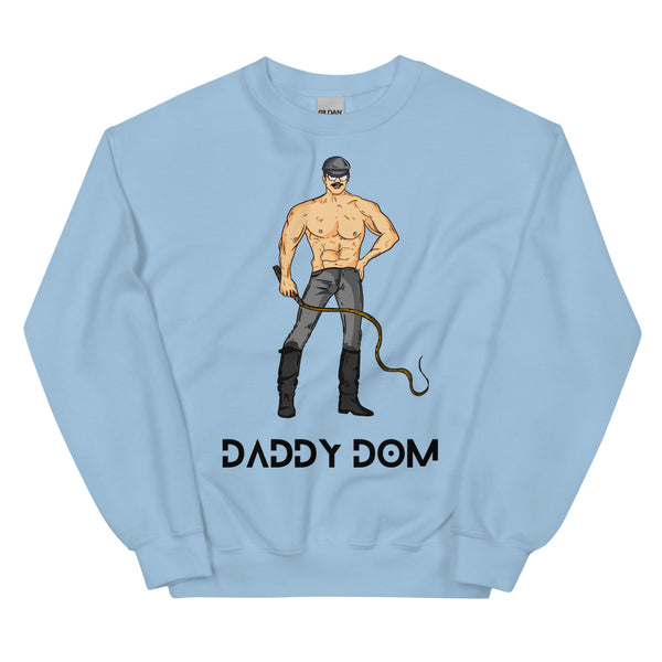 Light Blue Daddy Dom Unisex Sweatshirt by Queer In The World Originals sold by Queer In The World: The Shop - LGBT Merch Fashion