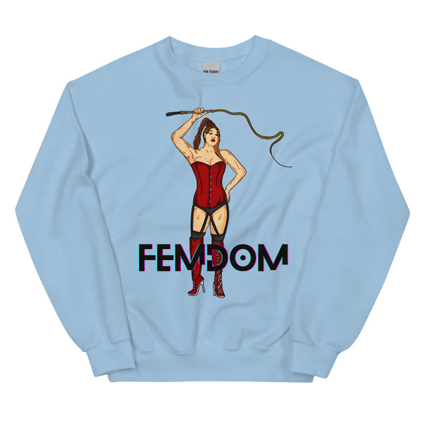 Light Blue Femdom Unisex Sweatshirt by Queer In The World Originals sold by Queer In The World: The Shop - LGBT Merch Fashion