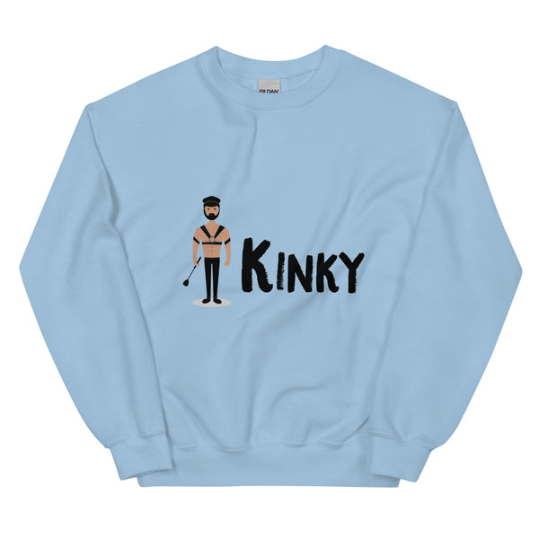 Light Blue Kinky Unisex Sweatshirt by Queer In The World Originals sold by Queer In The World: The Shop - LGBT Merch Fashion