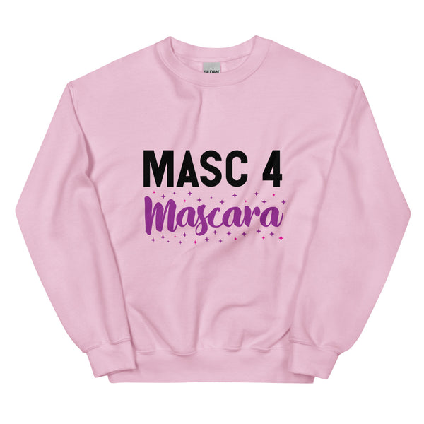Light Pink Masc 4 Mascara Unisex Sweatshirt by Queer In The World Originals sold by Queer In The World: The Shop - LGBT Merch Fashion