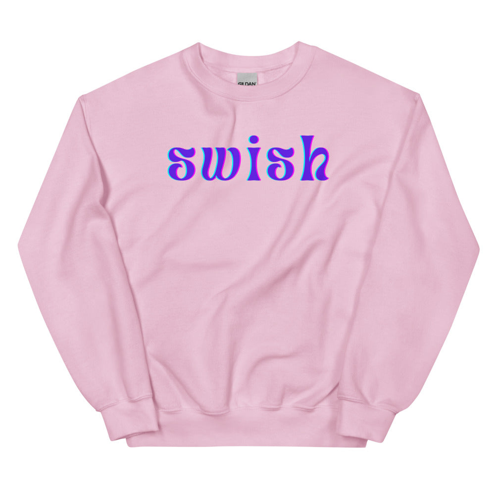 Light Pink Swish Unisex Sweatshirt by Queer In The World Originals sold by Queer In The World: The Shop - LGBT Merch Fashion