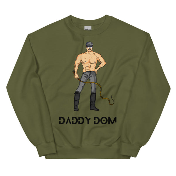 Military Green Daddy Dom Unisex Sweatshirt by Queer In The World Originals sold by Queer In The World: The Shop - LGBT Merch Fashion