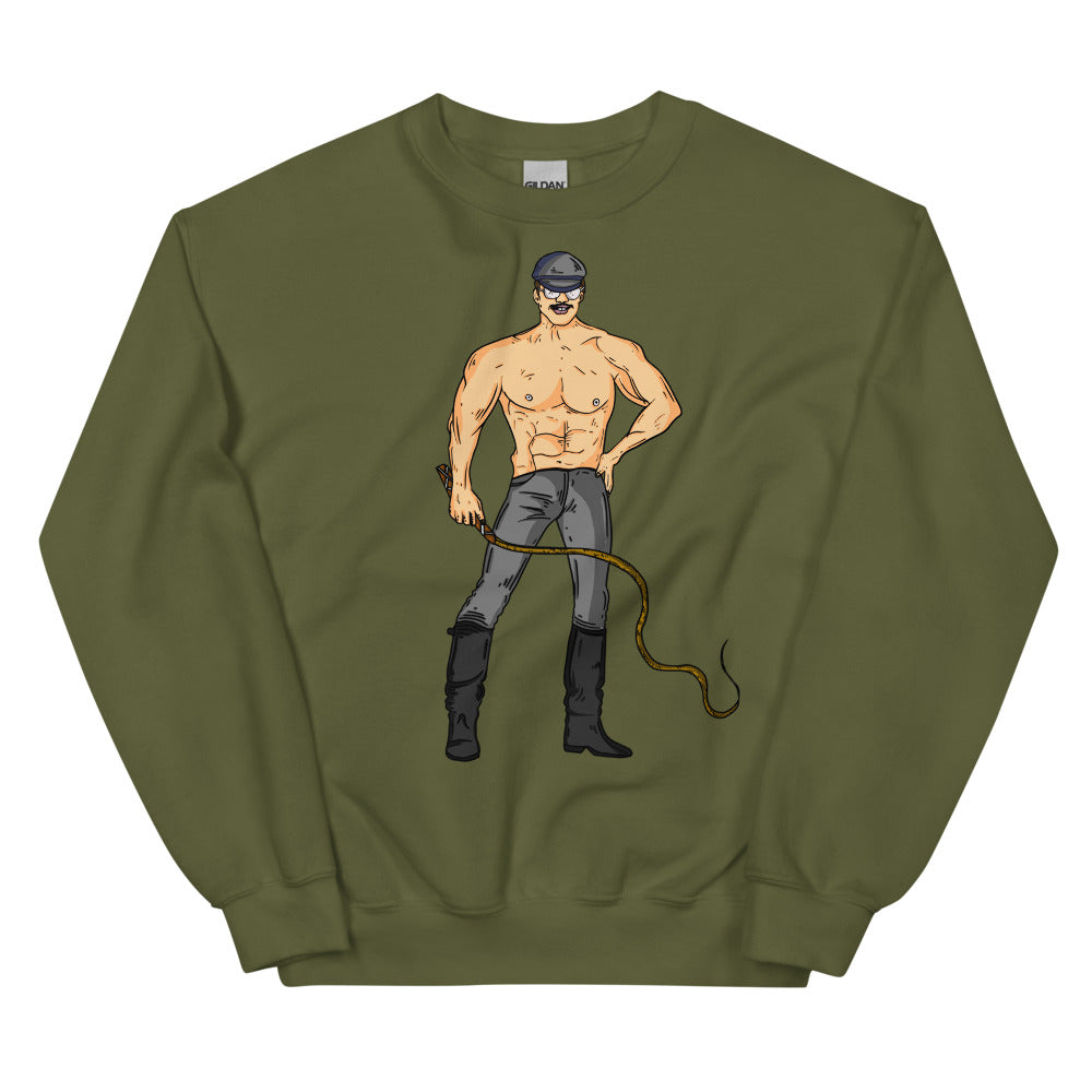 Military Green Dominant Daddy Unisex Sweatshirt by Queer In The World Originals sold by Queer In The World: The Shop - LGBT Merch Fashion