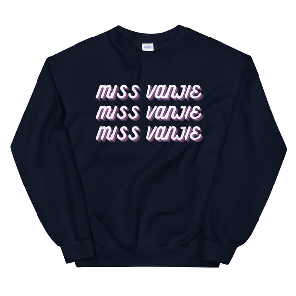 Navy Miss Vanjie Unisex Sweatshirt by Queer In The World Originals sold by Queer In The World: The Shop - LGBT Merch Fashion