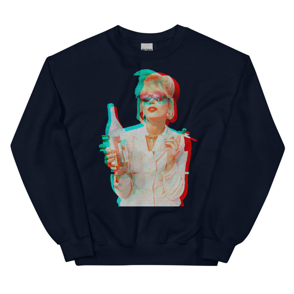 Navy Patsy Stone Absolutely Fabulous Unisex Sweatshirt by Queer In The World Originals sold by Queer In The World: The Shop - LGBT Merch Fashion