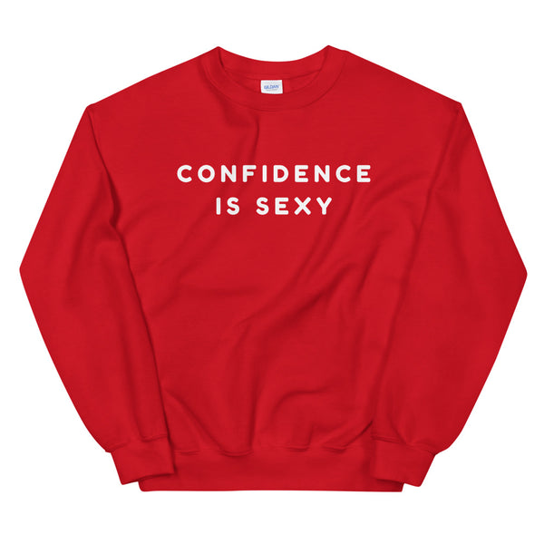 Red Confidence Is Sexy Unisex Sweatshirt by Queer In The World Originals sold by Queer In The World: The Shop - LGBT Merch Fashion