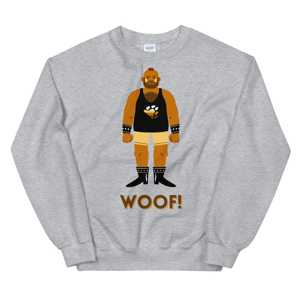 Sport Grey Woof! Gay Bear Unisex Sweatshirt by Queer In The World Originals sold by Queer In The World: The Shop - LGBT Merch Fashion