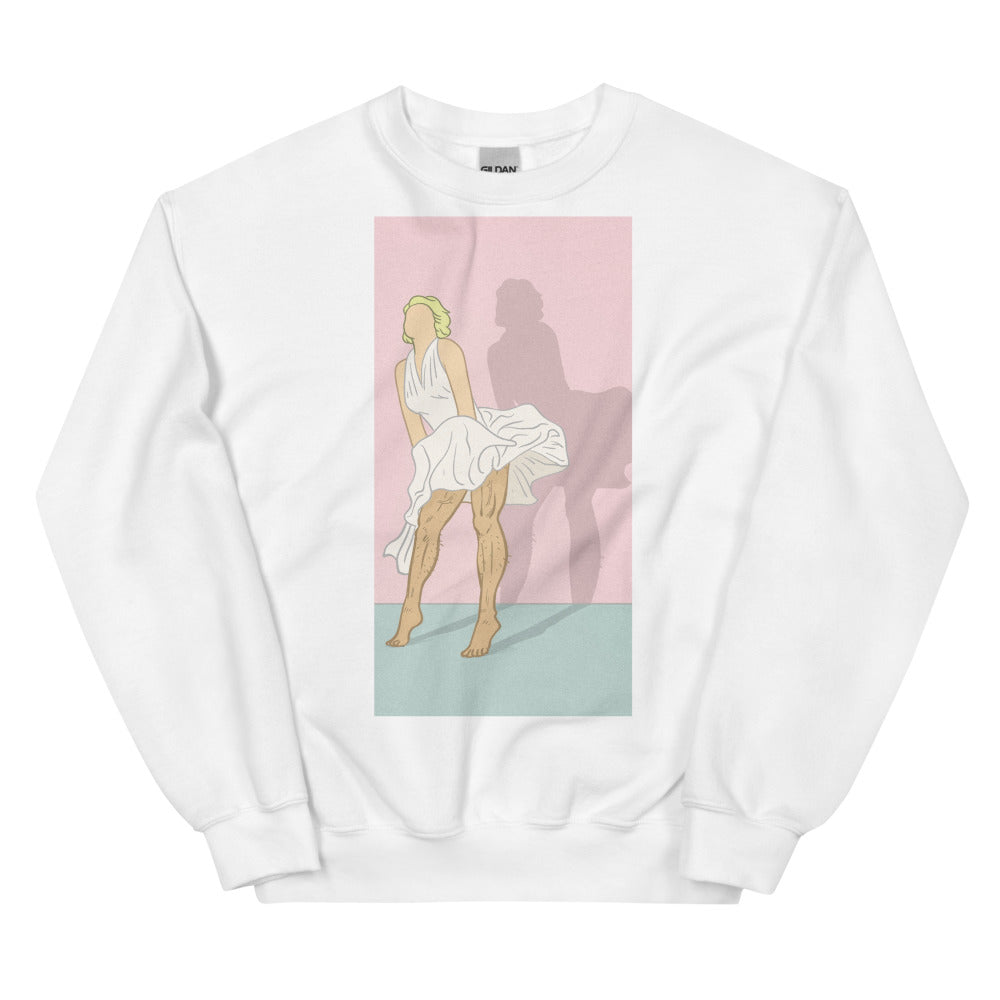 White Daddy Monroe Unisex Sweatshirt by Queer In The World Originals sold by Queer In The World: The Shop - LGBT Merch Fashion