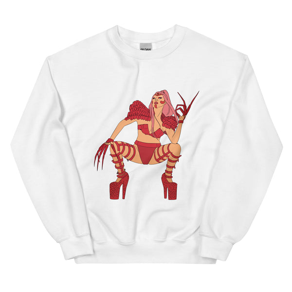 White Lady Gaga Chromatica Unisex Sweatshirt by Queer In The World Originals sold by Queer In The World: The Shop - LGBT Merch Fashion