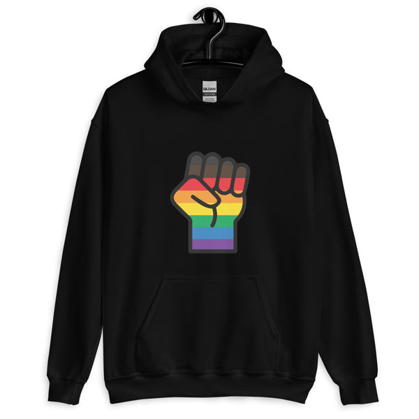 Black BLM LGBT Resist Unisex Hoodie by Queer In The World Originals sold by Queer In The World: The Shop - LGBT Merch Fashion