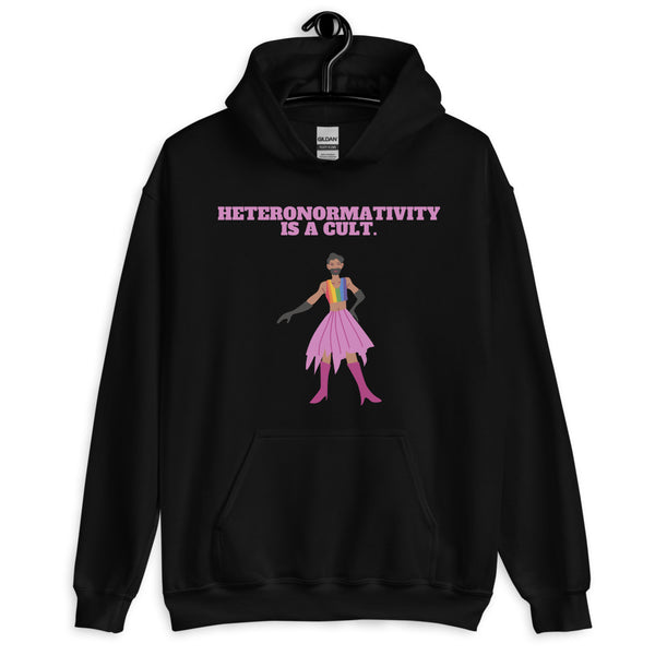 Black Heteronormativity Is A Cult Unisex Hoodie by Queer In The World Originals sold by Queer In The World: The Shop - LGBT Merch Fashion