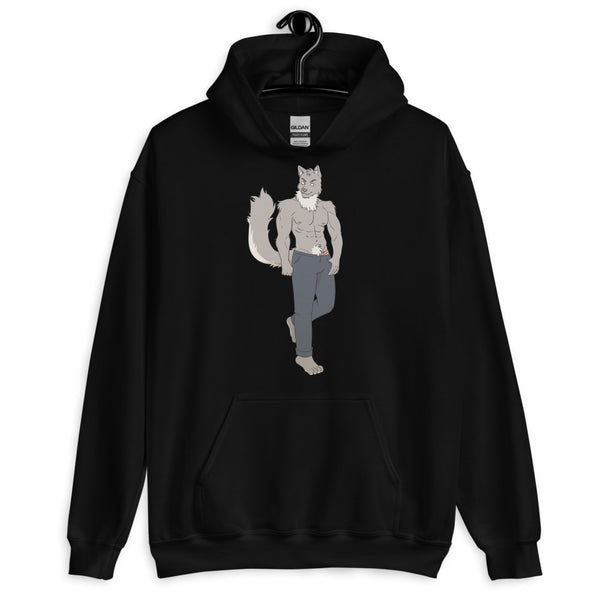 Black Gay Wolf Unisex Hoodie by Queer In The World Originals sold by Queer In The World: The Shop - LGBT Merch Fashion