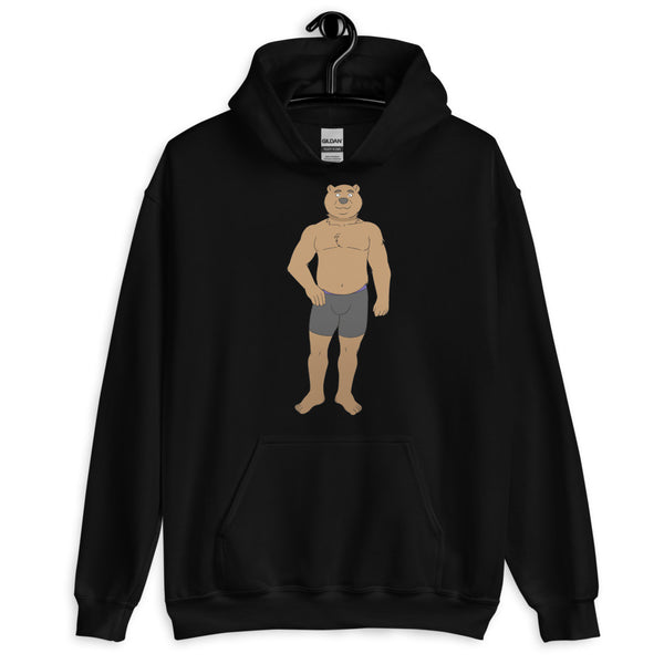 Black Gay Cub Unisex Hoodie by Queer In The World Originals sold by Queer In The World: The Shop - LGBT Merch Fashion