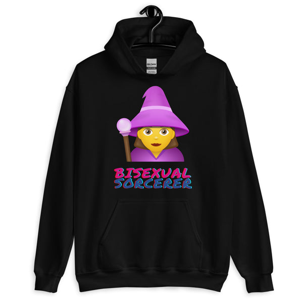 Black Bisexual Sorcerer Unisex Hoodie by Queer In The World Originals sold by Queer In The World: The Shop - LGBT Merch Fashion
