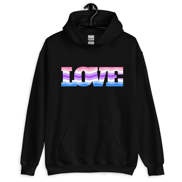 Black Alternative Genderfluid Love Unisex Hoodie by Queer In The World Originals sold by Queer In The World: The Shop - LGBT Merch Fashion