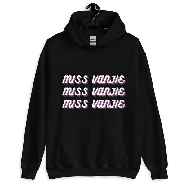 Black Miss Vanjie Unisex Hoodie by Queer In The World Originals sold by Queer In The World: The Shop - LGBT Merch Fashion