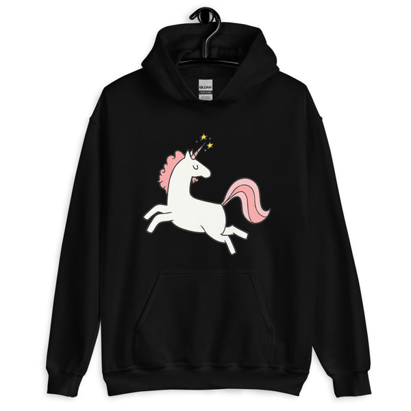 Black Unicorn Unisex Hoodie by Queer In The World Originals sold by Queer In The World: The Shop - LGBT Merch Fashion