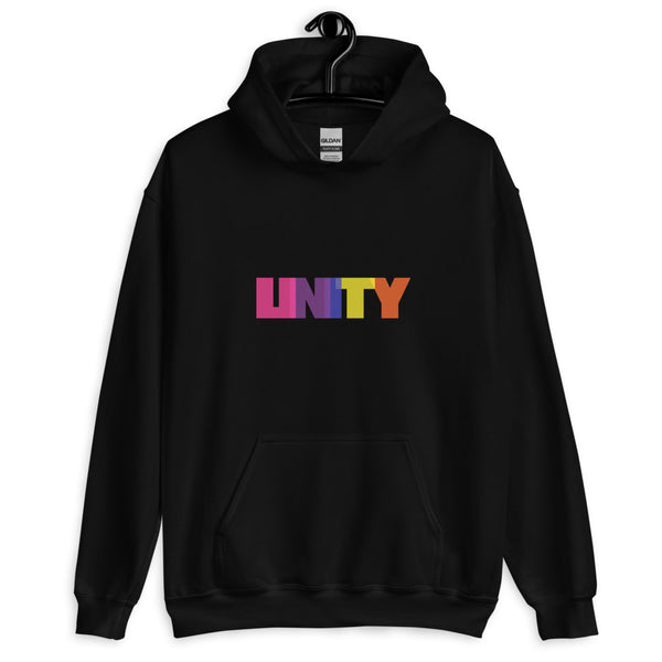 Black Unity Unisex Hoodie by Queer In The World Originals sold by Queer In The World: The Shop - LGBT Merch Fashion