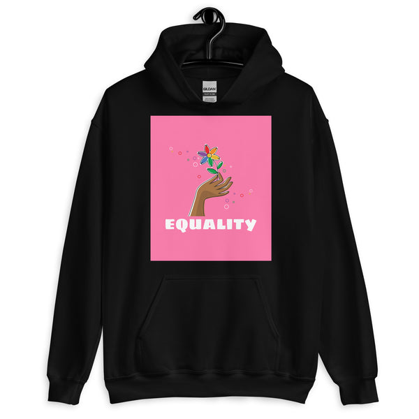 Black Equality Unisex Hoodie by Queer In The World Originals sold by Queer In The World: The Shop - LGBT Merch Fashion