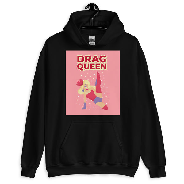 Black Drag Queen Unisex Hoodie by Queer In The World Originals sold by Queer In The World: The Shop - LGBT Merch Fashion