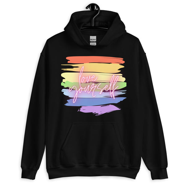  Love Yourself! Unisex Hoodie by Queer In The World Originals sold by Queer In The World: The Shop - LGBT Merch Fashion