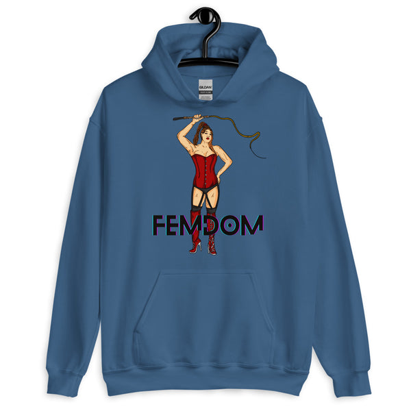 Indigo Blue Femdom Unisex Hoodie by Queer In The World Originals sold by Queer In The World: The Shop - LGBT Merch Fashion