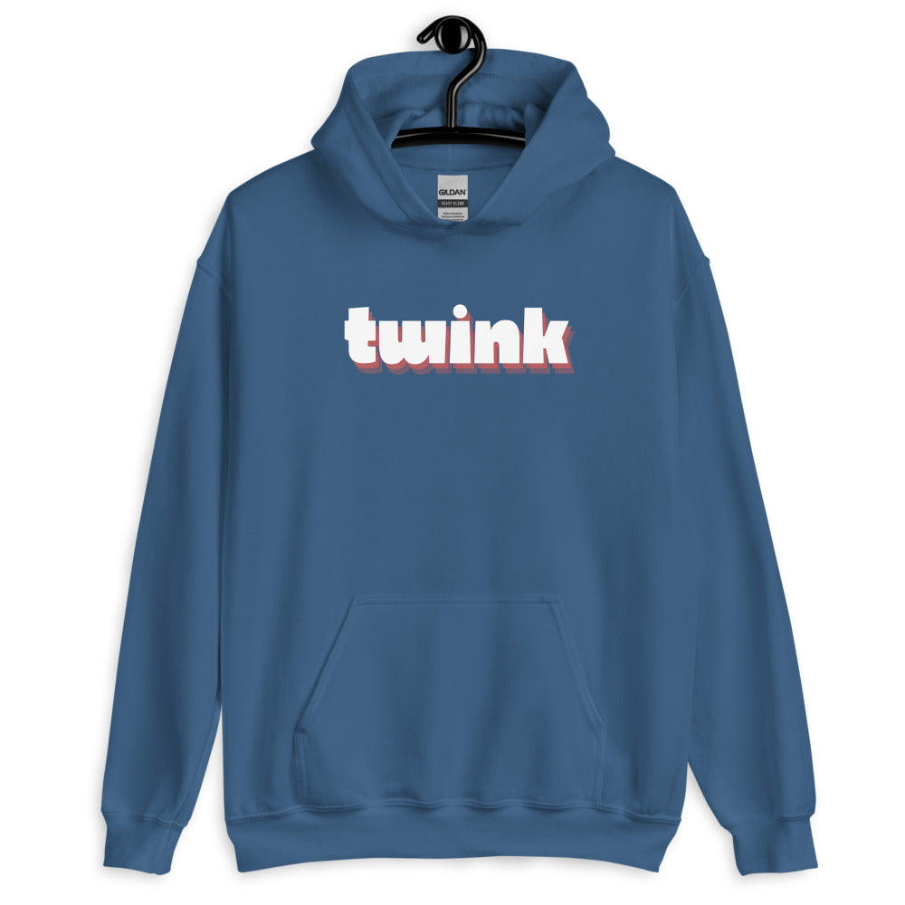 Indigo Blue Twink Unisex Hoodie by Queer In The World Originals sold by Queer In The World: The Shop - LGBT Merch Fashion