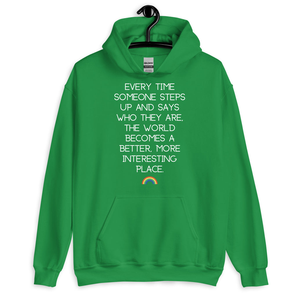 Irish Green Every Time Someone Stands Up Unisex Hoodie by Queer In The World Originals sold by Queer In The World: The Shop - LGBT Merch Fashion