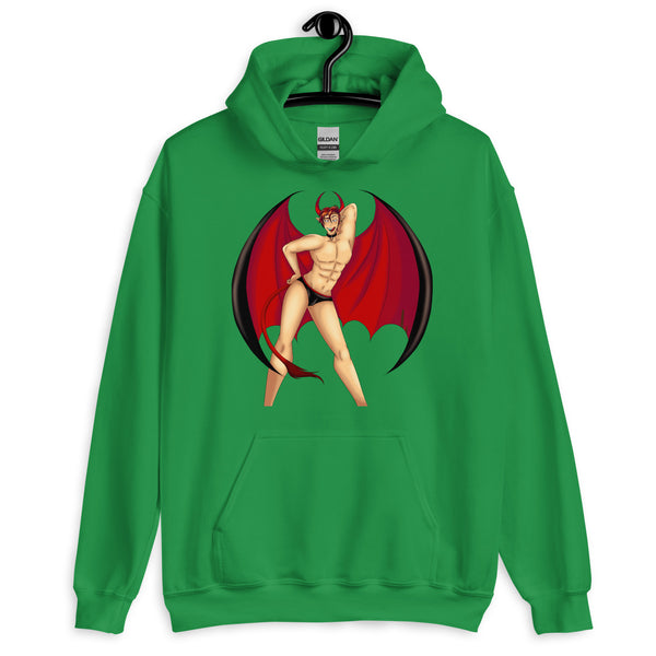 Irish Green Gay Devil Unisex Hoodie by Queer In The World Originals sold by Queer In The World: The Shop - LGBT Merch Fashion