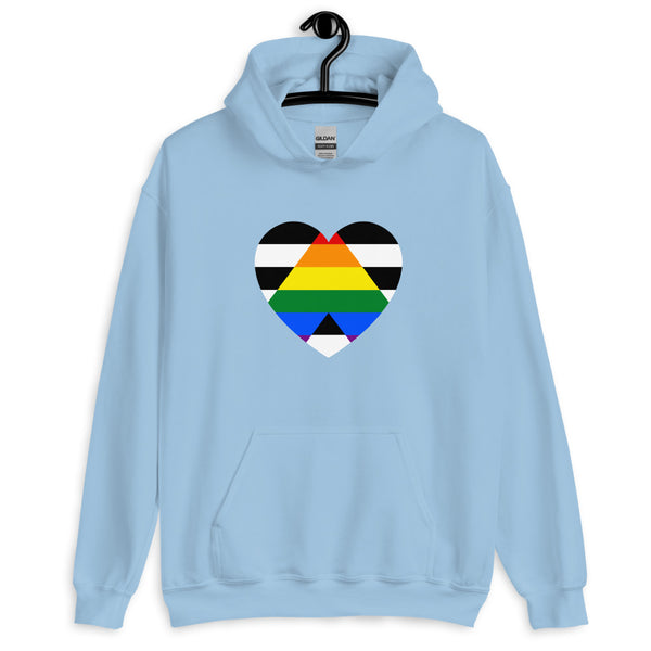 Light Blue LGBTQ Ally Unisex Hoodie by Queer In The World Originals sold by Queer In The World: The Shop - LGBT Merch Fashion