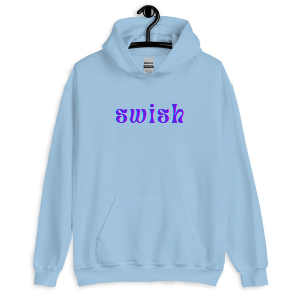 Light Blue Swish Unisex Hoodie by Queer In The World Originals sold by Queer In The World: The Shop - LGBT Merch Fashion
