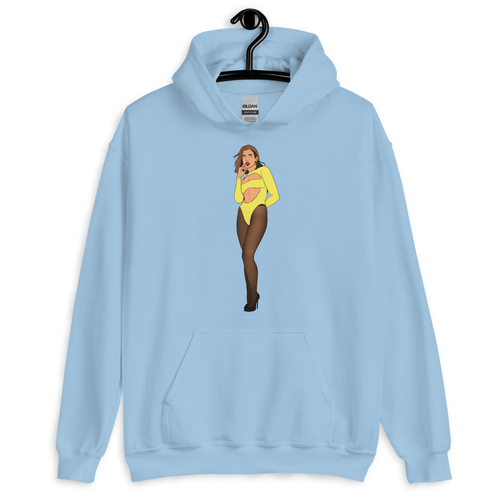 Light Blue Dua Lipa Unisex Hoodie by Queer In The World Originals sold by Queer In The World: The Shop - LGBT Merch Fashion