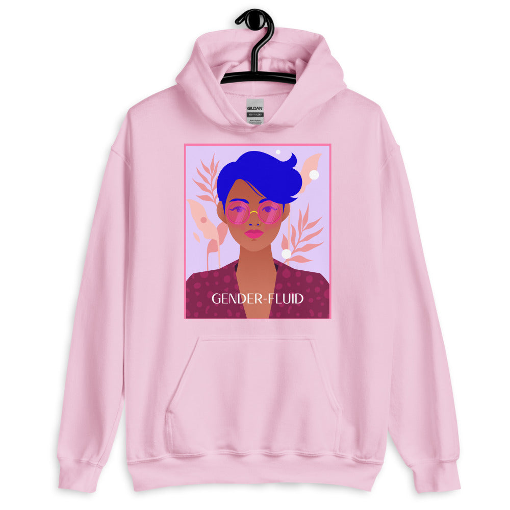 Light Pink Gender-fluid Unisex Hoodie by Queer In The World Originals sold by Queer In The World: The Shop - LGBT Merch Fashion