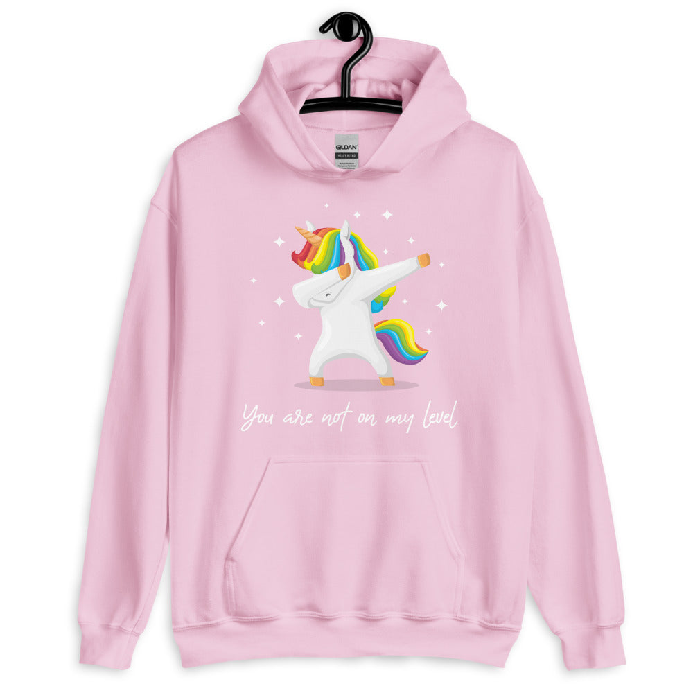 Light Pink You Are Not On My Level Unisex Hoodie by Queer In The World Originals sold by Queer In The World: The Shop - LGBT Merch Fashion