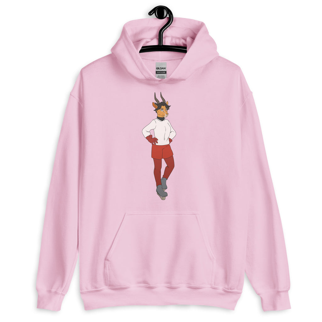 Light Pink Sporty Dyke Unisex Hoodie by Queer In The World Originals sold by Queer In The World: The Shop - LGBT Merch Fashion