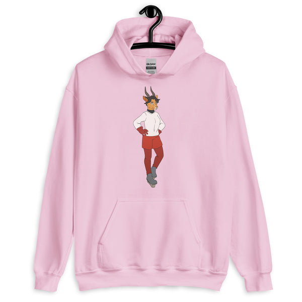 Light Pink Sporty Dyke Unisex Hoodie by Queer In The World Originals sold by Queer In The World: The Shop - LGBT Merch Fashion