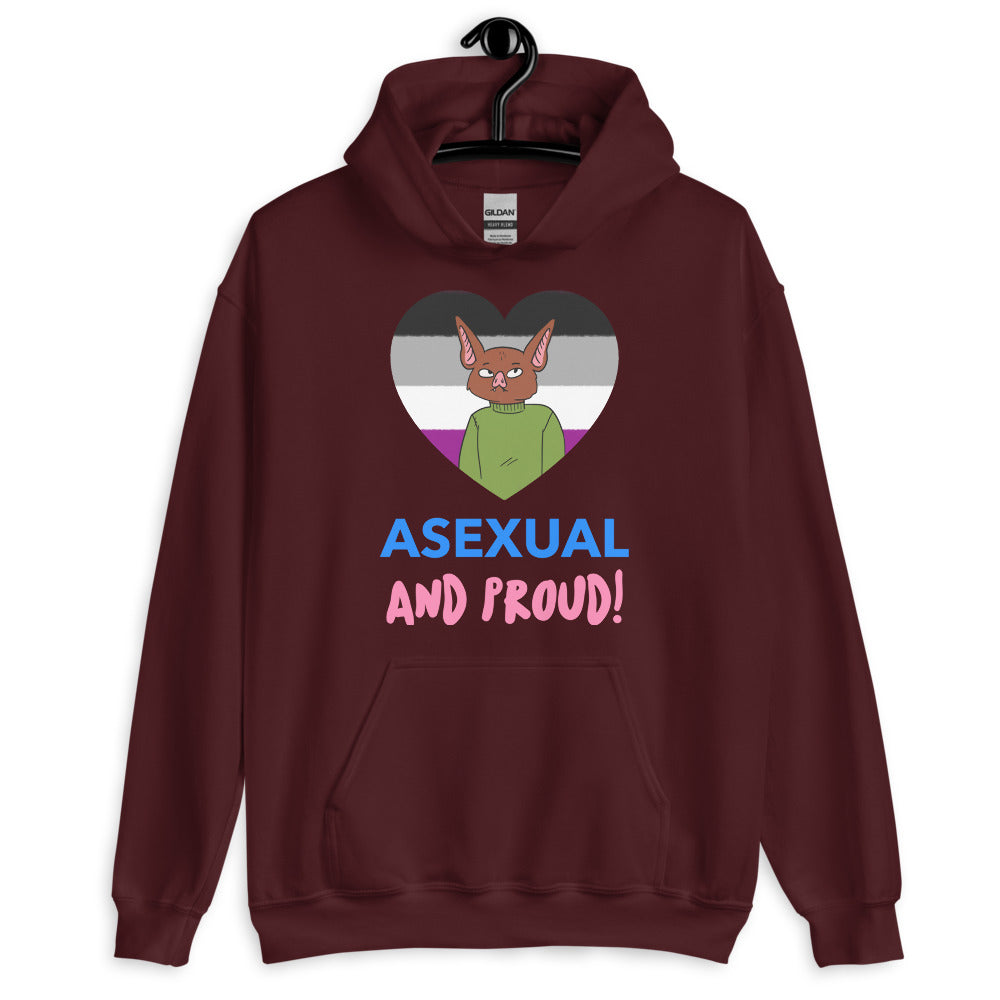 Maroon Asexual And Proud Unisex Hoodie by Queer In The World Originals sold by Queer In The World: The Shop - LGBT Merch Fashion