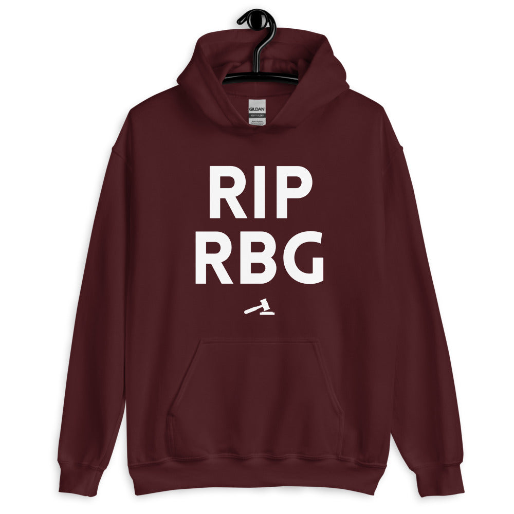 Maroon Rip RBG Unisex Hoodie by Queer In The World Originals sold by Queer In The World: The Shop - LGBT Merch Fashion