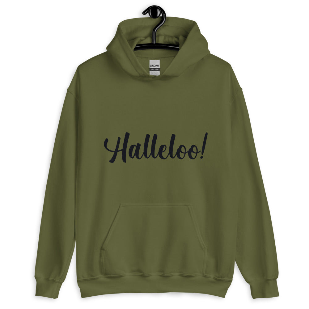 Military Green Halleloo! Unisex Hoodie by Queer In The World Originals sold by Queer In The World: The Shop - LGBT Merch Fashion